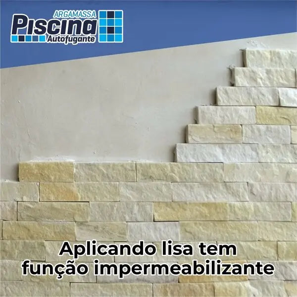 Argamassa Piscina Aut. Impermeável Cor Verde Hijau 18kg