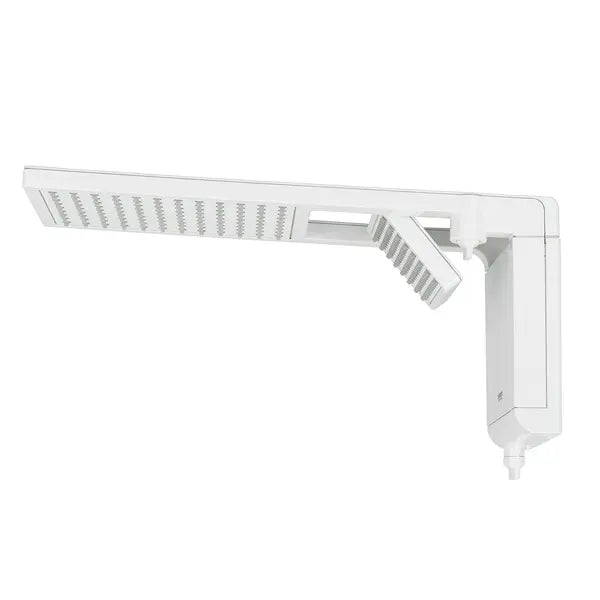 Chuveiro Elétrico Eletrônico 220V 6800w Branco Quadrado Acqua Duo Ultra Lorenzetti