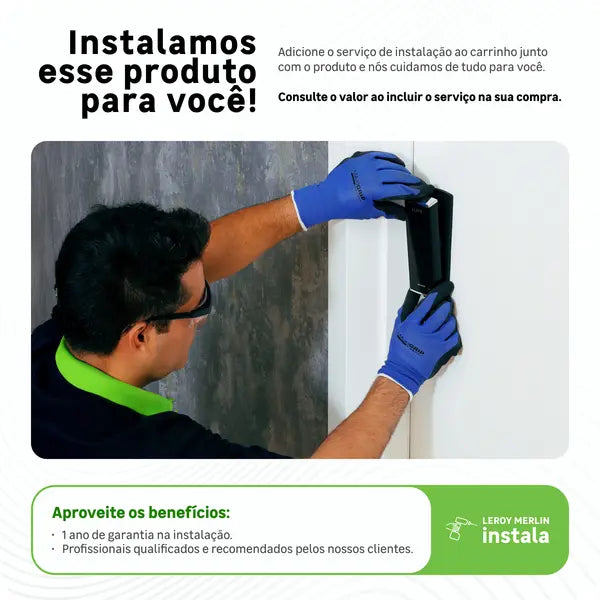 Fechadura Eletrônica Pado FDS-10 Preta de Sobrepor com Senha