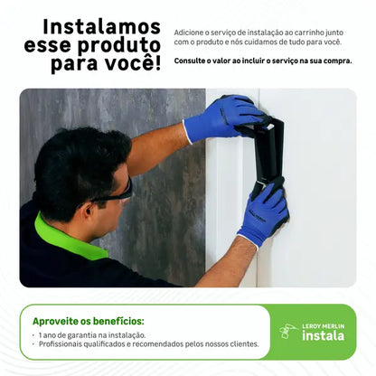 Fechadura Eletrônica Pado FDS-10 Preta de Sobrepor com Senha