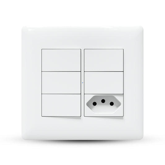 Interruptor E Tomada 4x4 Inteligente Com Wifi Agl
