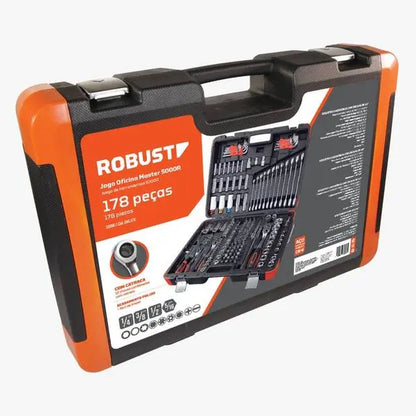 Kit de Ferramentas Robust Aço com Maleta 178 Peças 5000R
