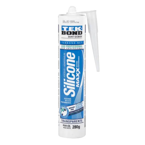 Silicone Acético para Aquário Transparente Tubo 280g Tekbond