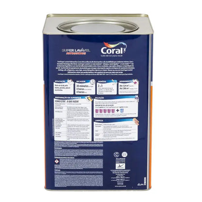 Tinta Acrílica Super Lavável Anti Manchas Premium Interior Branco 18 L Coral
