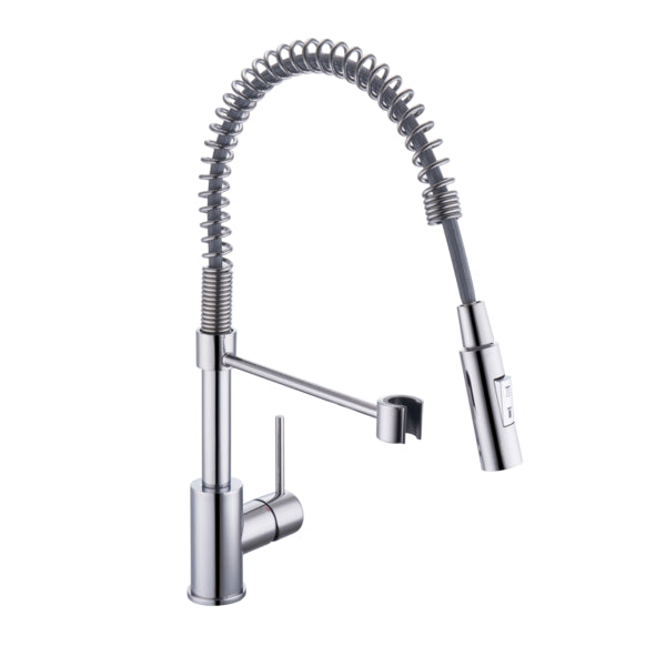 Torneira Monocomando Gourmet de Pia para Cozinha com Bica Alta Flexível Cromada Tomas Delinia