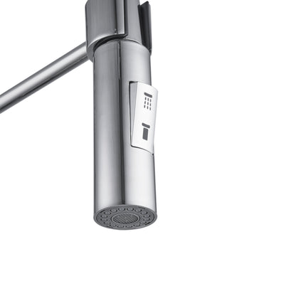 Torneira Monocomando Gourmet de Pia para Cozinha com Bica Alta Flexível Cromada Tomas Delinia