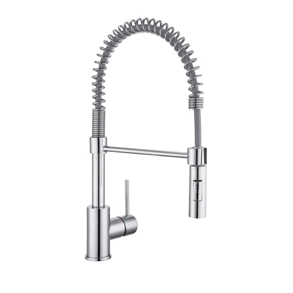 Torneira Monocomando Gourmet de Pia para Cozinha com Bica Alta Flexível Cromada Tomas Delinia