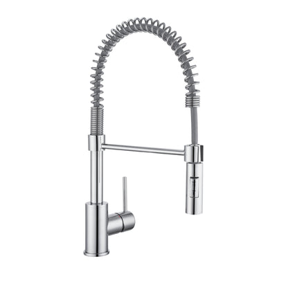 Torneira Monocomando Gourmet de Pia para Cozinha com Bica Alta Flexível Cromada Tomas Delinia